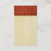 Vintage Maroon Visitekaartje (Achterkant)