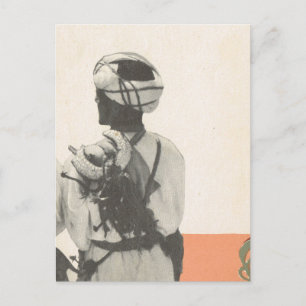Vintage Marrakesh, Maroc, ARab guard Briefkaart