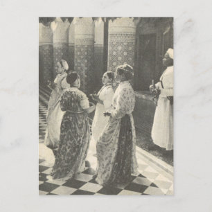 Vintage Marrakesh, Maroc, Dames Briefkaart