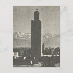Vintage Marrakesh, Maroc, La Koutoubia Briefkaart