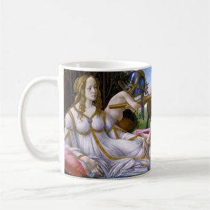 Vintage Mars en Venus Godin van de Liefde Schilder Koffiemok
