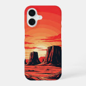Vintage Mars Landscape iPhone 16 Hoesje (Achterkant)