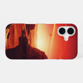 Vintage Mars Landschap iPhone 16 Hoesje (Achterkant horizontaal)