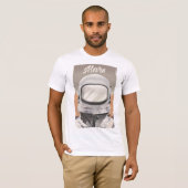 Vintage Mars Ruimtevaarder T-shirt (Voorkant volledig)