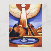 Vintage Marsden Hartley Yliaster Abstracte Kunst Briefkaart (Voorkant)