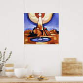 Vintage Marsden Hartley Yliaster Abstracte Kunst Poster (Keuken)