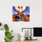 Vintage Marsden Hartley Yliaster Abstracte Kunst Poster (Thuiskantoor)