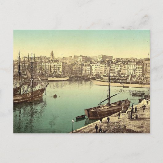 Vintage Marseille, Frankrijk - Briefkaart (Voorkant)