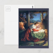 Vintage Mary en Baby Jesus Briefkaart (Voorkant / Achterkant)