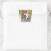 Vintage Mary en Jezus Adres Etiket (Tas)