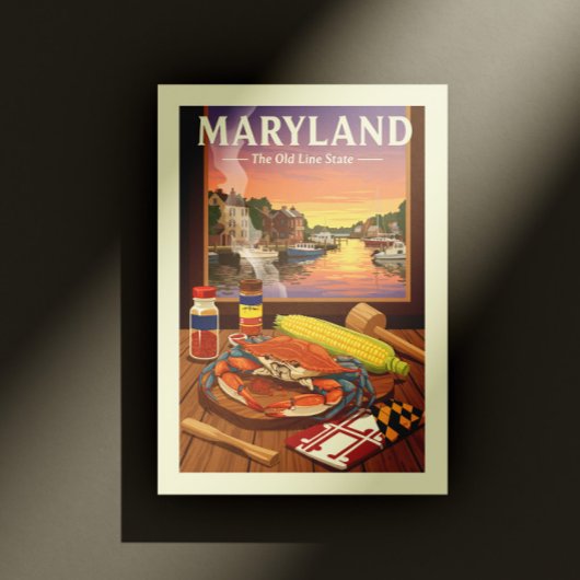 Vintage Maryland Briefkaart