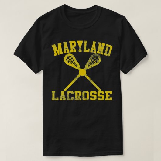 Vintage Maryland Lacrosse T-shirt (Design voorkant)
