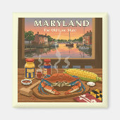 Vintage Maryland Magneet (Voorkant)