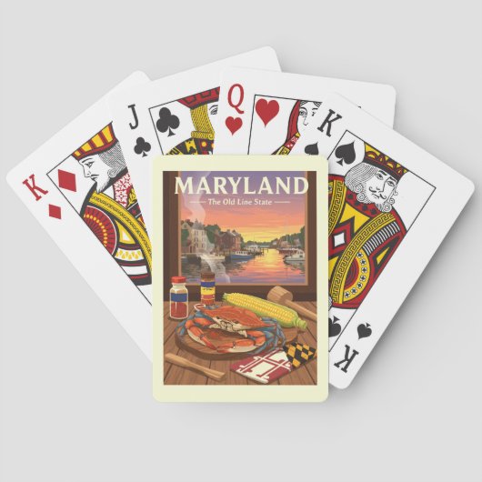 Vintage Maryland Pokerkaarten (Achterkant)