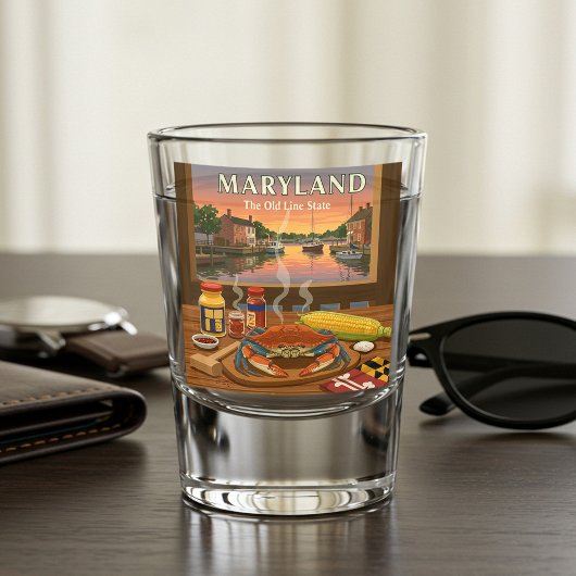 Vintage Maryland Shot Glas