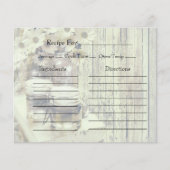 Vintage Mason Jar with Sunflowers Recipe Cards (Voorkant)