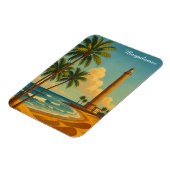 Vintage Maspalomas Meloneras Beach Gran Canaria Magneet (Linkerzijde)
