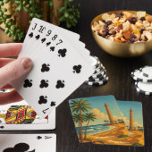 Vintage Maspalomas Meloneras Strand Gran Canaria Pokerkaarten (Insitu)