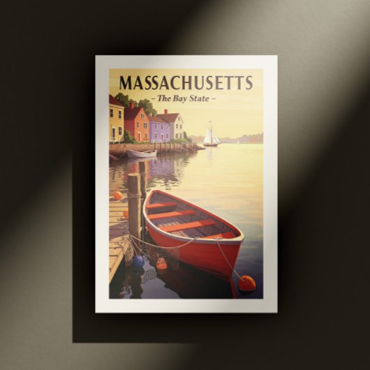 Vintage Massachusetts Briefkaart
