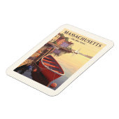 Vintage Massachusetts Magneet (Linkerzijde)