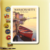 Vintage Massachusetts Magneet