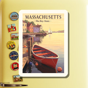 Vintage Massachusetts Magneet