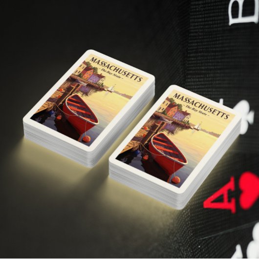 Vintage Massachusetts Pokerkaarten