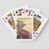 Vintage Massachusetts Pokerkaarten (Achterkant)