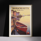 Vintage Massachusetts Poster