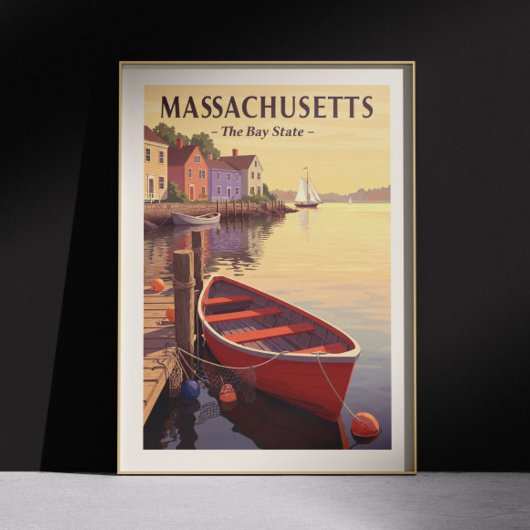 Vintage Massachusetts Poster