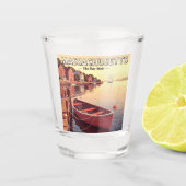 Vintage Massachusetts Shot Glas (Voorkant)