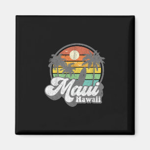 Vintage Maui Hawaï Hawaïaanse Strand Surfen 70's T Magneet