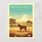 Vintage McKinney Texas Briefkaart (Voorkant)