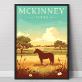 Vintage McKinney Texas Poster