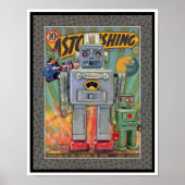 VINTAGE MCM SPACE TOYS PRINT (Voorkant)
