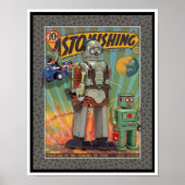 VINTAGE MCM SPACE TOYS PRINT (Voorkant)