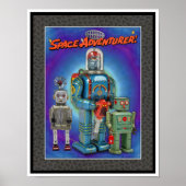 VINTAGE MCM SPACE TOYS PRINT (Voorkant)