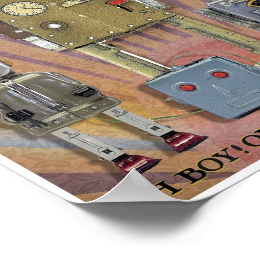 VINTAGE MCM SPACE TOYS PRINT (Hoek)