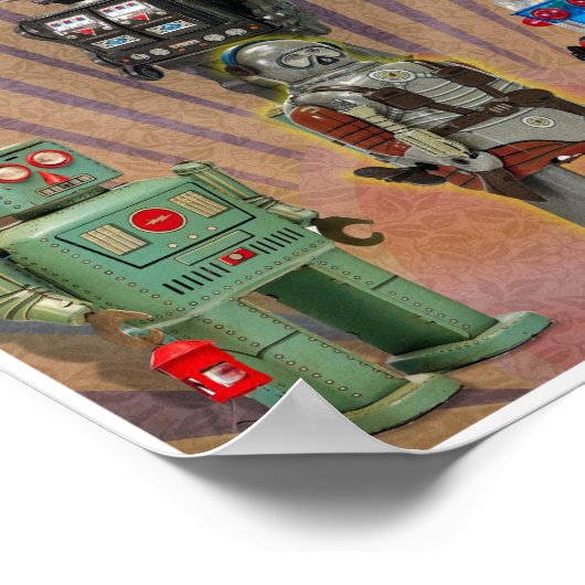 VINTAGE MCM SPACE TOYS PRINT (Hoek)