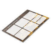 Vintage meadow Weekly Planner Notitieblok (Schuin)