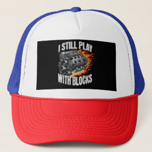 Vintage Mechanic Garage Auto Motor Ik Speel Nog St Trucker Pet