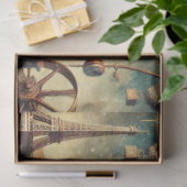 Vintage Mechanische Rode Panda Reis Decoupage Tissuepapier (Geschenk)