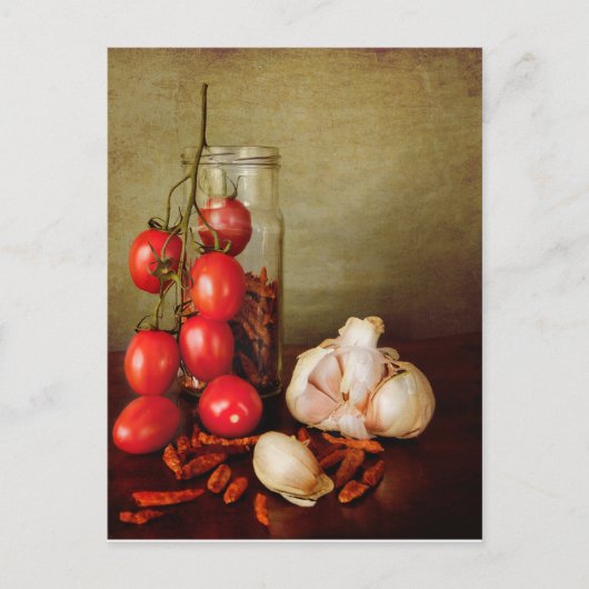 Vintage Mediterranean flavors Briefkaart (Voorkant)