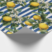 Vintage Mediterranean Lemons Decoupage Cadeaupapier (Hoek)