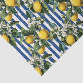 Vintage Mediterranean Lemons Decoupage Tissuepapier (Detail)