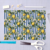 Vintage Mediterranean Lemons Decoupage Tissuepapier (Craft)