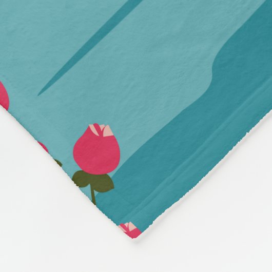 Vintage meer Como Italië Fleece Deken (Hoek)