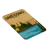 Vintage meer Como Italië Magneet (Rechterzijde)