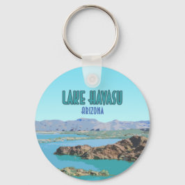 Vintage meer van Havasu Arizona Sleutelhanger