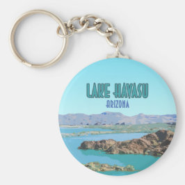 Vintage meer van Havasu Arizona Sleutelhanger